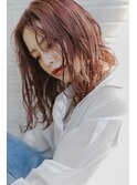 くすみピンク × ニュアンスウェーブ/20代30代40代