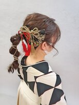 パリスパート2&nbsp;袴 ポニー×ランダム ヘアスタイル