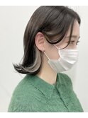 結んで隠せるイヤリングカラー