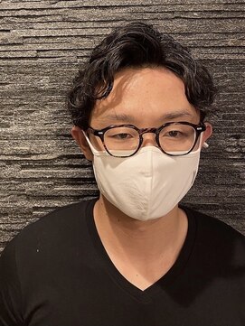 ヒロギンザ 恵比寿店(HIRO GINZA) ツーブロックビジネスショートフェードパーマコンマヘア