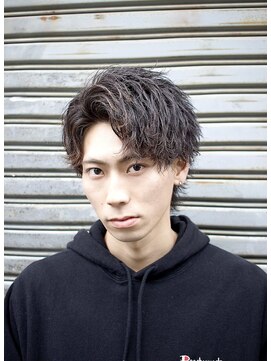 エデアンホンテン メンズサロン(EDEAN 本店 (旧:EDEAN 上通)) 熊本メンズヘア かきあげ風無造作アップバング 熊本メンズカット