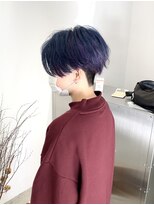 エルエスヘアー(LS HAIR) ぷつっと刈り上げショートにアンブレラカラーでデザインをON