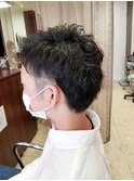 春のツーブロックスタイル