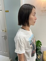 トゥーリ 薬院店(tuuli)&nbsp;tuuli miyu 切りっぱなしボブ/地毛風カラー/ボブ/ミニボブ