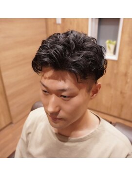 平田 理髪店 グラデーションビジネスパーマ