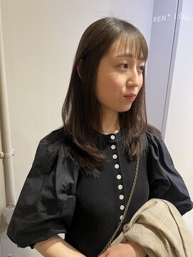 ローレンジウ(LOREN JU) 透明感髪質改善ベージュダブルカラーミルクティーグレージュ