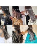 【ヘアカタログ】グレーシルバーインナーカラー