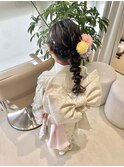 七五三ヘアゆるふわ編みおろし＊七五三７歳