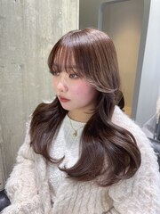 レイヤーカット×髪質改善トリートメント/韓国/艶髪カール