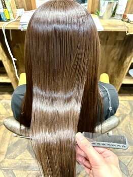 ベック(BECK)の写真/【天文館】一人一人の髪質・ダメージに合わせて施術する髪質改善美髪縮毛矯正☆何でもご相談ください◎