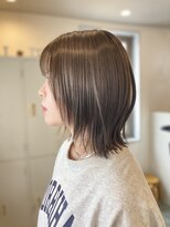 ヘアーサロン イルア 北越谷(hair salon I'LUNA) グレージュなボブ。6.13