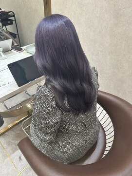 ロンド レア 天神大名店(Lond Le’a) ダブルカラーラベンダーグレージュケアブリーチハイトーン韓国