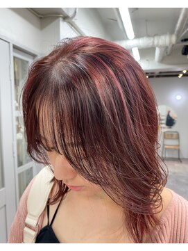 ヴェルダ 池袋店(verda) ハイライトピンクカラー◎Yamamoto