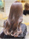 柔らかくすみブラウン × 巻き下ろし