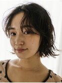 イメチェン外ハネボブ美髪のススメワイドバング