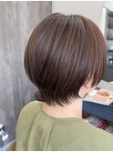 大人可愛いナチュラルショート