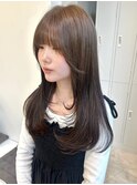 顔まわりレイヤー レイヤーカット ワンカール 内巻き