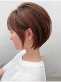 大人可愛いショートボブ◎50代60代◎小顔◎