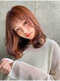 ベビーピンクグレージュカラーフレンチカジュアル銀座東京