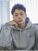 小久保styleフェザーパーマフェザーショートグレーエンドカラー