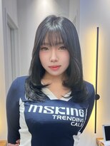 イオエ 梅田(ioe)&nbsp;ダブルカラー/大人ボブ/黒髪スタイル/髪質改善/縮毛矯正