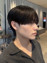 ノラギンザユー(NORA GINZA/U)&nbsp;メンズパーマメンズヘア韓国ヘアシースルーマッシュ