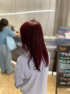 アース 千葉店(HAIR&MAKE EARTH) ピンクレッド