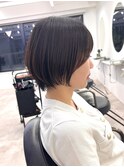 ショートカットxひし形ショートボブ×前髪あり20代30代40代