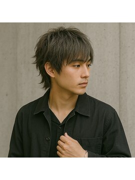 スープレックス ヘアーデザイン(SOUPREX HAIR DESIGN) メンズレイヤーウルフマッシュショート20代 30代 40代 50代 60代