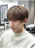 メンズカット/韓国ヘア/メンズパーマ/センターパート/原宿