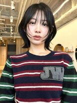 ノイカーム(noi Calm)&nbsp;顔周りレイヤーカットくびれヘアミルクティーベージュカラー韓国