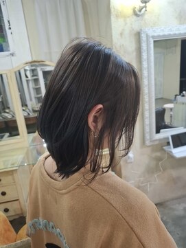 バンブーグラス(Bamboo grass) グレージュカラー×ボブカット×トリートメント