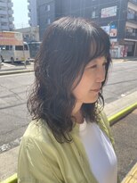 ヘアーサロン グラブ(hair Salon grab)&nbsp;ゆるふわレイヤーパーマミディ