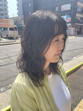 ヘアーサロン グラブ(hair Salon grab) ゆるふわレイヤーパーマミディ