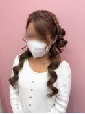 【ヘアセット】編み込みハーフアップ/くるみちゃんヘア/梅田駅