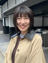 クルー(Creww KYOTO)&nbsp;重めフェイスレイヤーの外はねレイヤーボブ