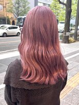 ビーハイブ 仙台駅前店(Behive) ピンクカラー/ブリーチ/ミディアムセミロング/10代20代