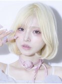 ケアブリーチダブルカラーブロンドカラーハイトーン原宿学割U24