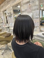 フゥカ 売市店(fuka)&nbsp;切りっぱなしくびれボブ×縮毛矯正　八戸