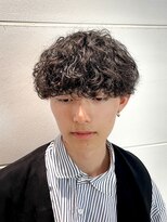 メンズサロン ガウディ 三宮店(men's salon Gaudi)&nbsp;波巻きプードルパーマ×メンズ刈り上げツーブロックマッシュ