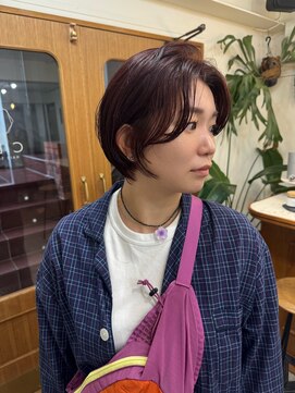 シエン 恵比寿(CIEN) ショートボブ/ラベンダーピンク/センターパート/恵比寿
