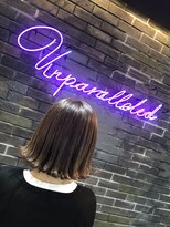 ヘアーシグネチャー(Hair Signature)&nbsp;外ハネ切りっぱなしボブ