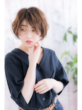ヘアアンドビューティー ミック(Hair & Beauty miq) 外国人風やわらか質感…くせ毛ショートボブb