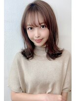 【shige】ホワイトグレージュコンマヘアネビージュボブウルフ