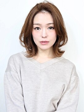 ヘアメイク フレンシア(hair make flencia) ミセスのくびれが美しいアンニュイミディアム