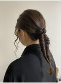 個性派ヘアアレンジ