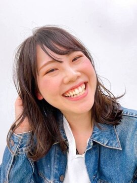 パザパ 嶋店(pa.za.pa) ナチュラルミディアムスタイル/韓国風巻き髪/20代30代40代