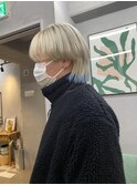 韓国マッシュ×裾カラー