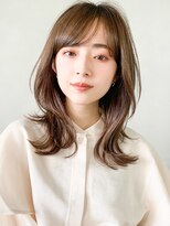 モード薄めバング前髪うる艶髪小顔補正立体カット外ハネボブ