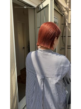 フォルメージ(formage) きりっぱなし×ハイトーンオレンジピンク